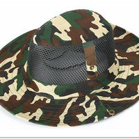 Camo Hats For Men Bucket Hat Bobsunscreen Casual Sunhat Women Wide Brim-Hats-Bargain Bait Box-Army Green-Bargain Bait Box