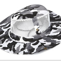 Camo Hats For Men Bucket Hat Bobsunscreen Casual Sunhat Women Wide Brim-Hats-Bargain Bait Box-Gray-Bargain Bait Box