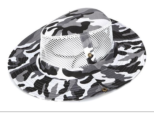 Camo Hats For Men Bucket Hat Bobsunscreen Casual Sunhat Women Wide Brim-Hats-Bargain Bait Box-Gray-Bargain Bait Box