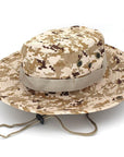 Camouflage Bucket Hats Wide Brim Sun Cap Ripstop Camo Fishing Hunting Hiking Men-Johnny Pro Store-HT0783H04-Bargain Bait Box