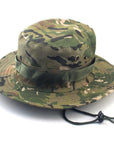 Camouflage Bucket Hats Wide Brim Sun Cap Ripstop Camo Fishing Hunting Hiking Men-Johnny Pro Store-HT0783H11-Bargain Bait Box