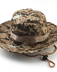 Camouflage Bucket Hats Wide Brim Sun Cap Ripstop Camo Fishing Hunting Hiking Men-Johnny Pro Store-HT0783H15-Bargain Bait Box