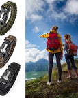 Camping Hiking Climbing Paracord Bracelet Outdoor Survival Gear Kit Whistle-AiLife Outdoor Store-Camouflage-Bargain Bait Box