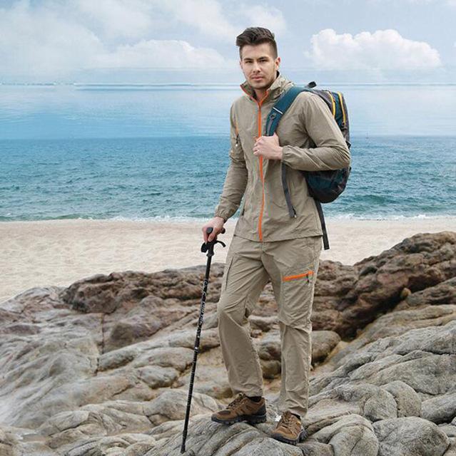 Camping Hiking Clothing Outdoor Sport Men Summer Sun Uv Protection Hoo –  Bargain Bait Box