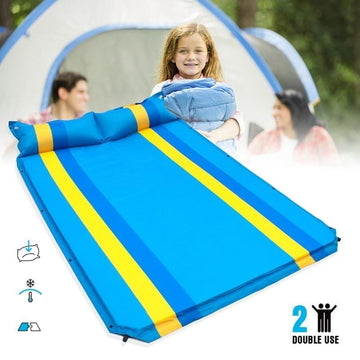 Camping Inflatable Mat Outdoor Tent Folding Mattress Explosion Proof Camping-Camping Mat-Alpscamping Store-Blue-Bargain Bait Box