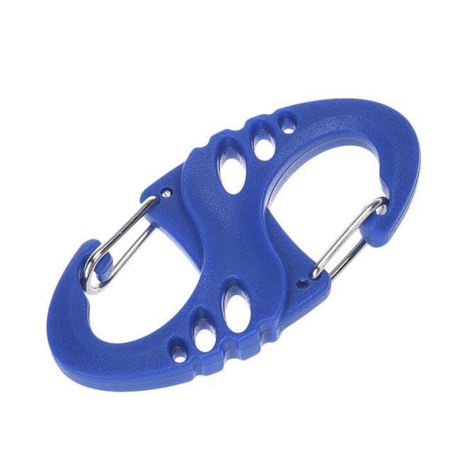 Camping Mountaineer Kettle Buckle Hanging Hook Backpack Tactical Survival-Sad Fish Store-Blue-Bargain Bait Box