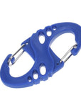 Camping Mountaineer Kettle Buckle Hanging Hook Backpack Tactical Survival-Sad Fish Store-Blue-Bargain Bait Box
