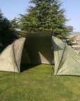 Camping Party Tents Folding Two Room Tent 3-4 Person Outdoor Travel Large-For Joy Store-Army Green-Bargain Bait Box