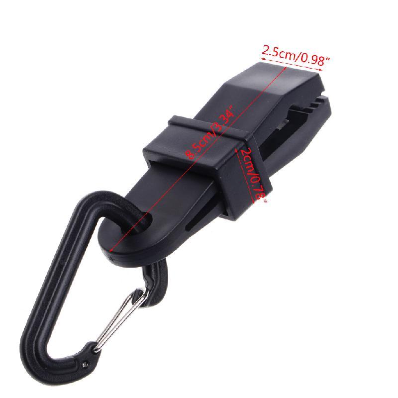 Camping Tarp Clips Clamp Awning Tent Hanger Survival Emergency Snap Buckle Tool-Sexy bus-Bargain Bait Box