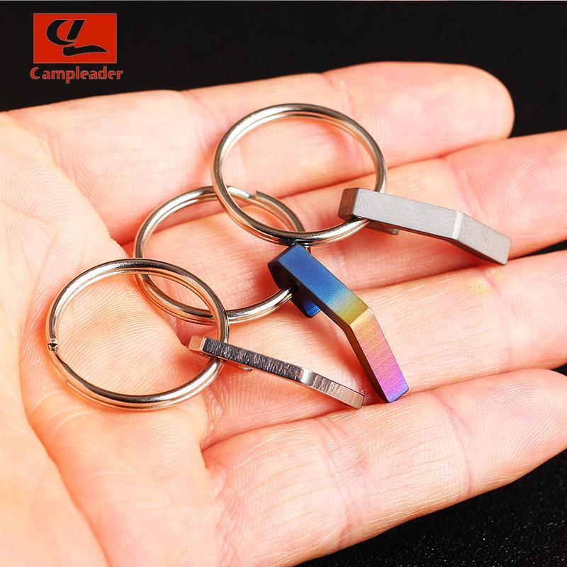 Campleader Titanium Alloy Lightweight Edc Mini Bottle Opener Keychain Tools-Campleader Official Store-Stainless Steel-Bargain Bait Box