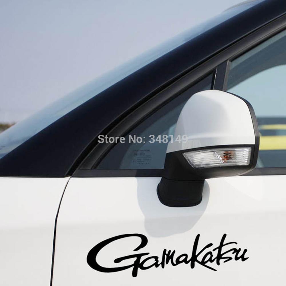 Car-Styling Go Fishing Car Stickers Gamakaku Decals For Tesla Chevrolet-Fishing Decals-Bargain Bait Box-Black-Bargain Bait Box