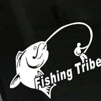 Car Styling Go Fishing Tribes Car Stickers And Decals For Chevrolet Cruze Ford-Fishing Decals-Bargain Bait Box-White-Bargain Bait Box