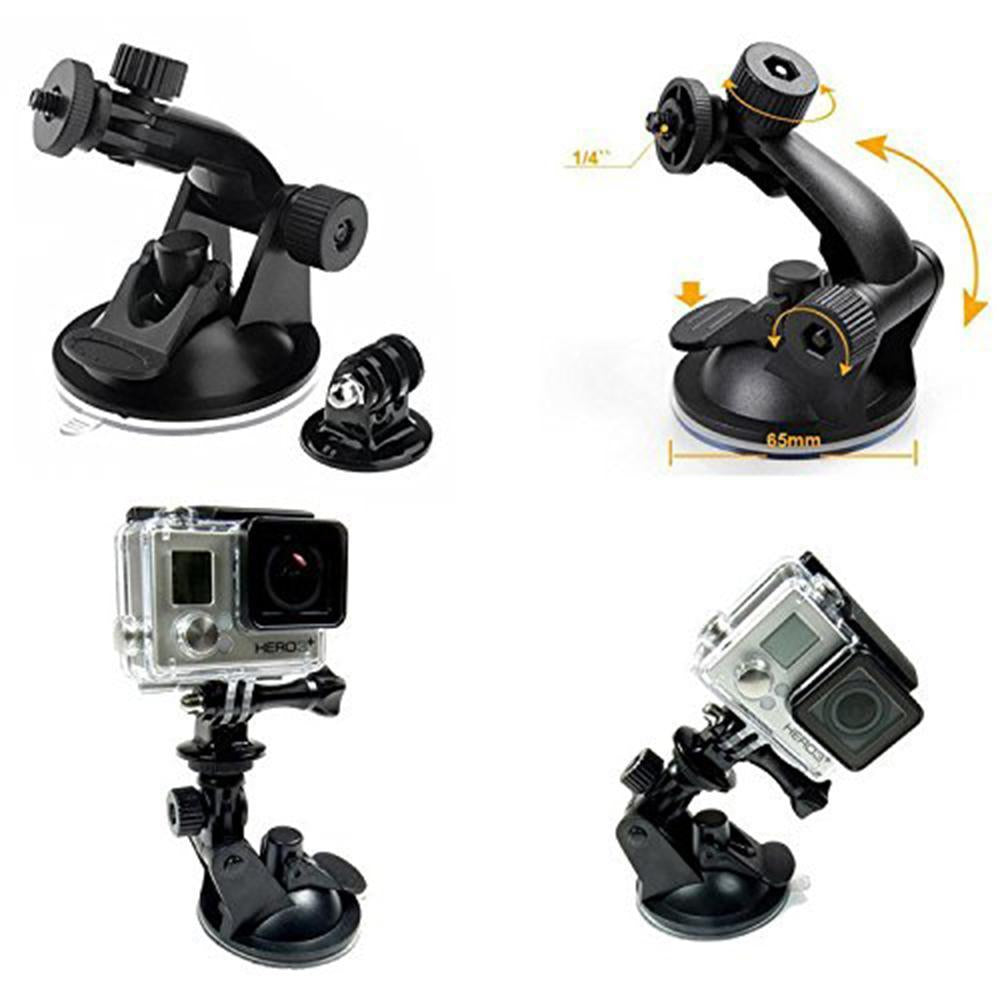Car Windshie Holder For Xiaomi Yi 4K Suction Cup Mount For Eken H9 For Gopro-Action Cameras-C&amp;R Accessories Store-Bargain Bait Box