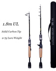 Carbon Telescopic Ul Fishing Rod Pole 1.8M 2G 7G Ultralight Portable Travel-Telescopic Rods-HANXINGHELIAN Fishing Tackle Store-White-1.8 m-Bargain Bait Box