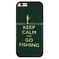Carp Fishing Keep Clam And Go Fishing Quote Pc+Tpu Edge Cell Phone Case Cover-Half-wrapped Case-Perseverance Store-AS-For Samsung s9-Bargain Bait Box