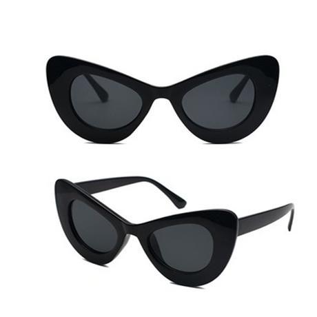 Cat Eye Sunglasses Women Brand Designer Ladies Sun Glasses Vintage Sexy-Sunglasses-yangpeng1986 Store-C9 BLACK-Bargain Bait Box
