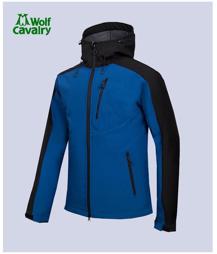 Cavalrywolf Men&#39;S Winter Softshell Fleece Jackets Outdoor Sportswear Coat Hiking-Shop3119008 Store-Black-S-Bargain Bait Box