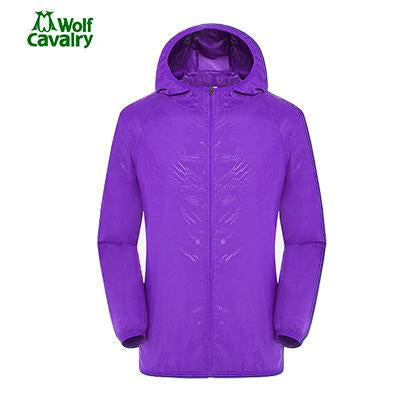 Cavalrywolf Men&#39;S Women&#39;S Spring Breathable Waterproof Softshell Jackets-Shop3119008 Store-purple-Bargain Bait Box