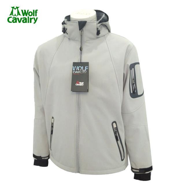 Cavalrywolf Outdoor Wool Softshell Jacket Men Windproof Waterproof Male Hiking-Shop3119008 Store-White-S-Bargain Bait Box