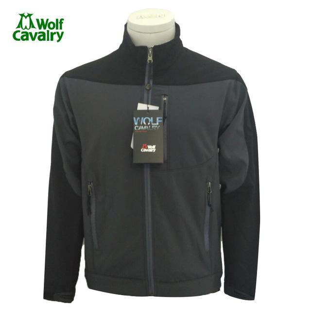 Cavalrywolf Winter Fleece Softshell Jacket Outdoor Sport Waterproof Coats Men-Shop3119008 Store-Gray black rope-S-Bargain Bait Box