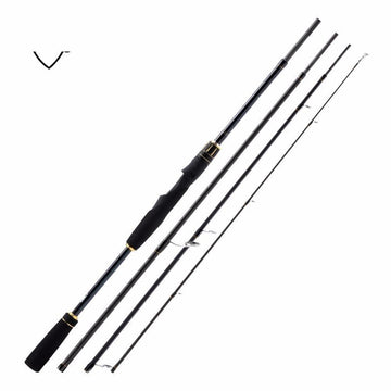 Cetro Carbon Fiber Spinning Fishing Rod With Lures 2.1 M / 2.4 M 4 Sections M-Spinning Rods-Bargain Bait Box-2.1 m-Bargain Bait Box