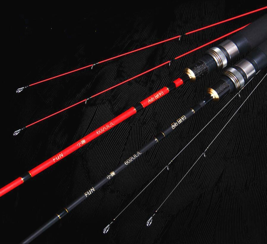 Cheap Fishing Rods 1.8M Power Ul 2 Section Travel Spinning Lure Carbon Fiber-Spinning Rods-ZHANG 's Professional lure trade co., LTD-Bargain Bait Box