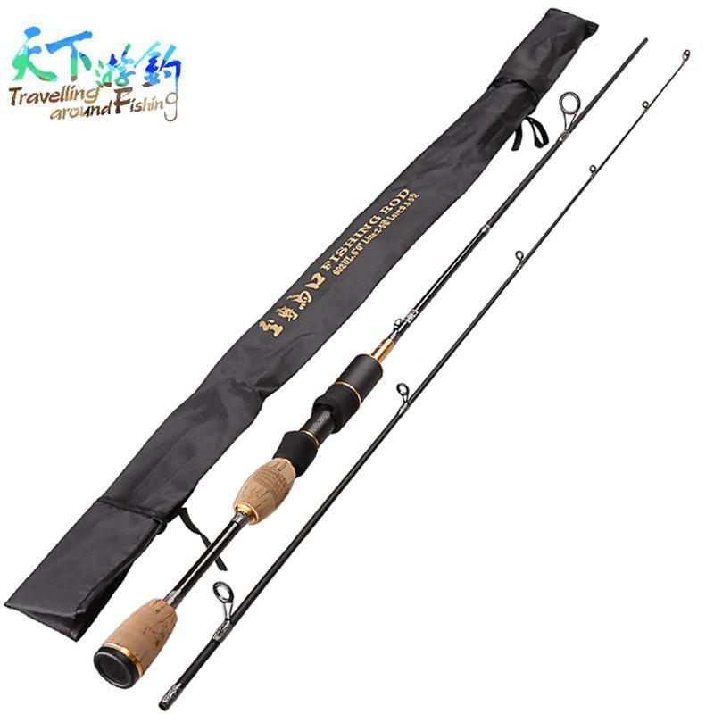 Cheap!1.8M Ul 2 Sections Spinning Fishing Rod Lure Weight 0.8-5G Opsariichthys-Spinning Rods-KeZhi Fishing Tackle Store-Bargain Bait Box