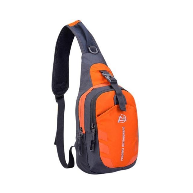 Chest Bag Outdoor Nylon Sport Travel Hiking Shoulder Sling Backpack Camping-Sporting Enthusiasts Store-orange-Bargain Bait Box