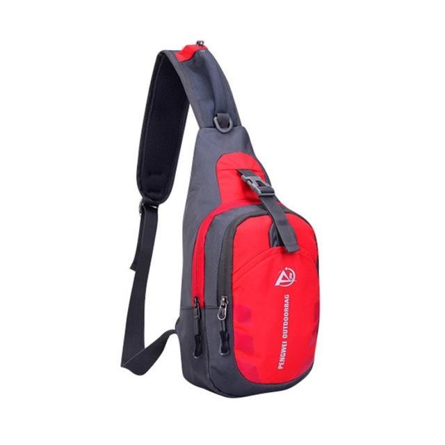 Chest Bag Outdoor Nylon Sport Travel Hiking Shoulder Sling Backpack Camping-Sporting Enthusiasts Store-red-Bargain Bait Box