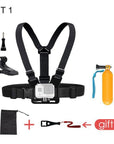 Chest Mount Belt For Gopro Hero 5 6 Accessories Harness Strap For Xiaomi Yi 4K-Action Cameras-DUSZAKE Official Store-Kit 1-Bargain Bait Box