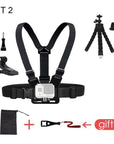 Chest Mount Belt For Gopro Hero 5 6 Accessories Harness Strap For Xiaomi Yi 4K-Action Cameras-DUSZAKE Official Store-Kit 2-Bargain Bait Box