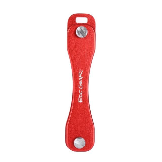 Chic Aluminum Smart Key Holder Organizer Clip Folder Key Pocket Key Ring-Balight Store-Red-Bargain Bait Box
