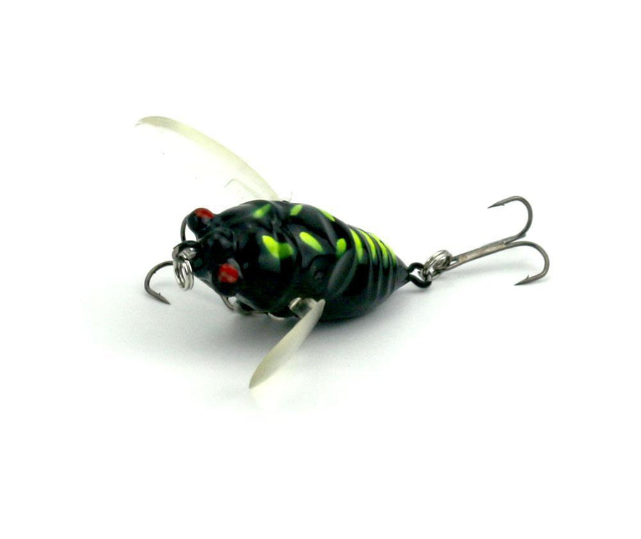 Cicada 6.4G 4Cm Perch Insect Bait Fishing Lure Treble Barb Hook Fishing Tackle-HengJia Trade co., Ltd-1-Bargain Bait Box