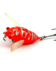 Cicada 6.4G 4Cm Perch Insect Bait Fishing Lure Treble Barb Hook Fishing Tackle-HengJia Trade co., Ltd-4-Bargain Bait Box