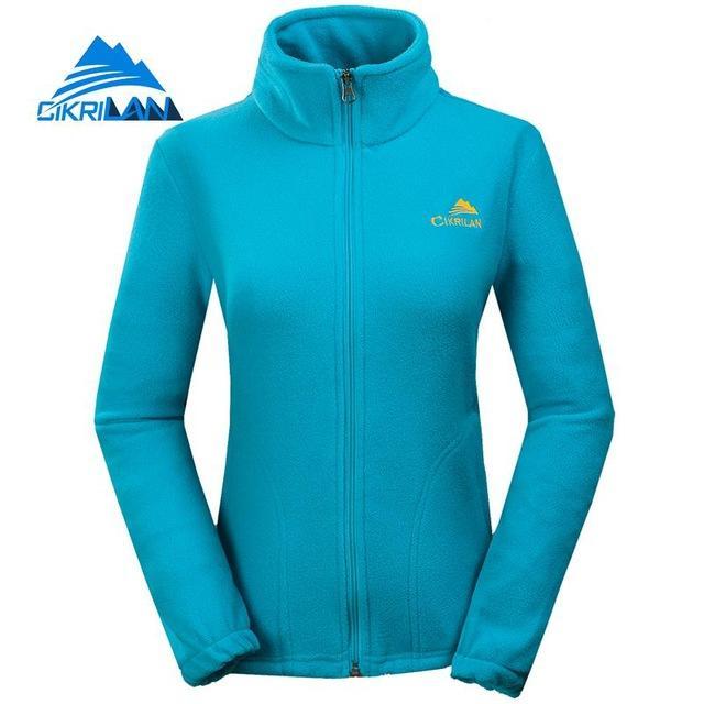 Cikrilan Hot Sale Trekking Breathable Hiking Thermal Fleece Jacket Women Outdoor-CIKRILAN-sky blue-S-Bargain Bait Box