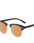 Classic Men Half Frame Polarized Sunglasses Women Brand Designer Vintage-Sunglasses-God is a girl-Gold F Red-Bargain Bait Box