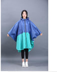 Cloak Raincoat Women Cute Trench Coat Female Waterproof Free Breathing Rain Coat-Ponchos-Bargain Bait Box-blue and green-One Size-Bargain Bait Box