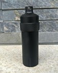 Cnc Outdoor Waterproof Bottles Emergency First Aid Survival Pill Bottle-Sportswear & Outdoor Tools Store-Black-Bargain Bait Box