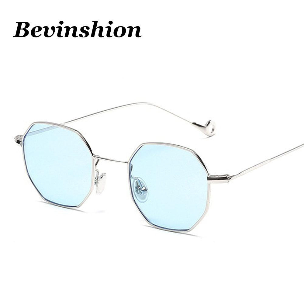 Color Lens Tinted Square Sunglasses Women Small Frame Red Blue Polygon-Sunglasses-lilychen Store-Black All Grey-Bargain Bait Box