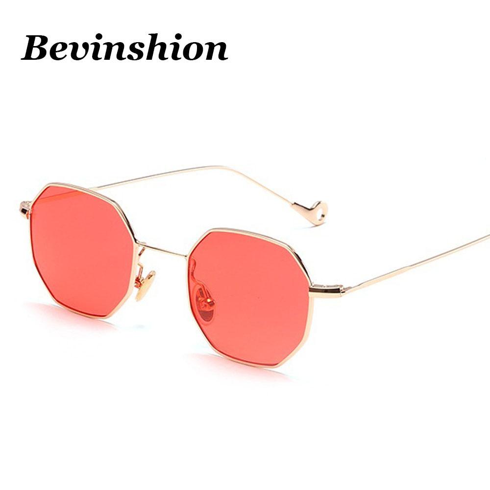 Color Lens Tinted Square Sunglasses Women Small Frame Red Blue Polygon-Sunglasses-lilychen Store-Black All Grey-Bargain Bait Box