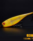 Colorful Handmade Jerk Bait Fishing Lure Pencil Fishing Tackles 155Mm 75G-TOP TACKLE INDUSTRIES-150mm 75g 007-Bargain Bait Box