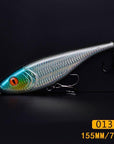 Colorful Handmade Jerk Bait Fishing Lure Pencil Fishing Tackles 155Mm 75G-TOP TACKLE INDUSTRIES-150mm 75g 013-Bargain Bait Box
