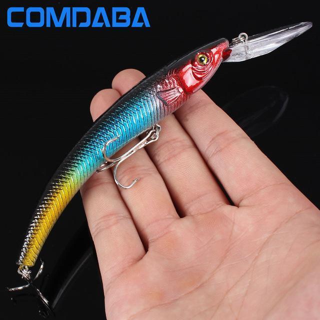 Comdaba 1Pcs 15.5Cm 16.5G Wobbler Fishing Lure Big Crankbait Minnow Peche Bass-Comdaba Fishing Store-A-Bargain Bait Box