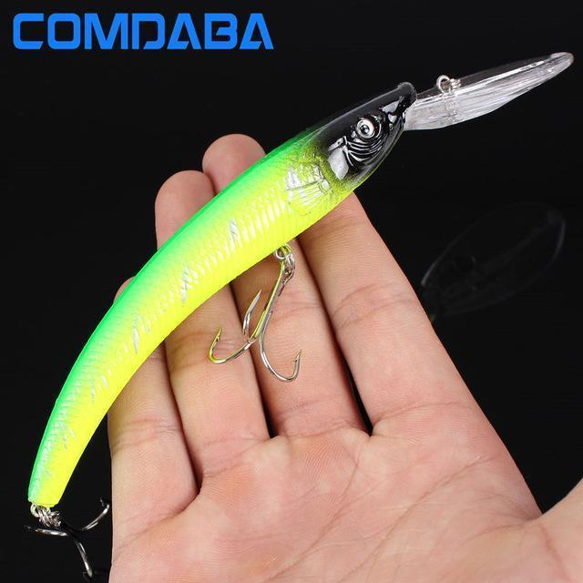 Comdaba 1Pcs 15.5Cm 16.5G Wobbler Fishing Lure Big Crankbait Minnow Peche Bass-Comdaba Fishing Store-G-Bargain Bait Box