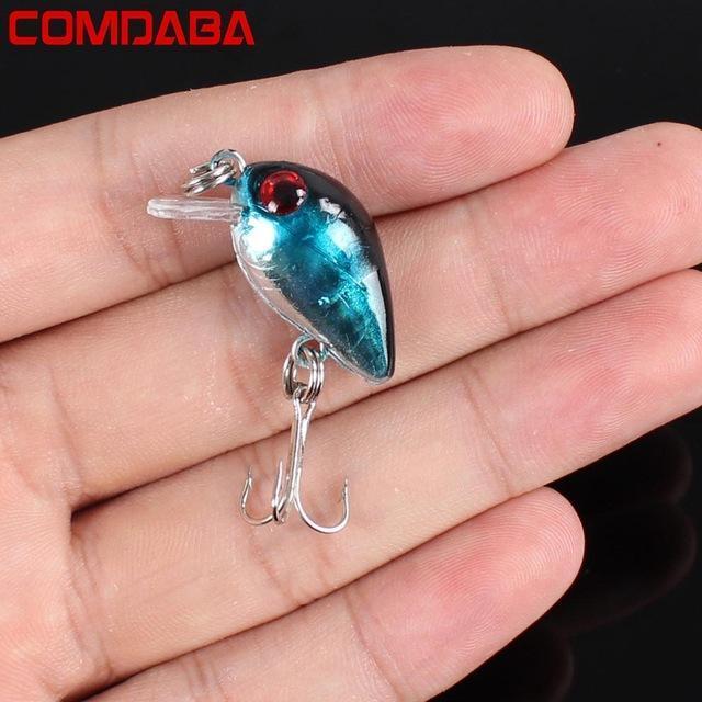 Comdaba 1Pcs Swim Fish Fishing Lure 2.6Cm 1.6G Artificial Hard Crank Bait-Comdaba Fishing Store-B-Bargain Bait Box
