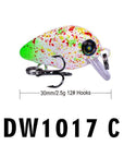 Comdaba 1Pcs Swim Fish Fishing Lure 2.6Cm 1.6G Artificial Hard Crank Bait-Comdaba Fishing Store-DW1017C-Bargain Bait Box