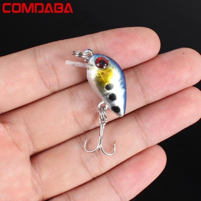 Comdaba 1Pcs Swim Fish Fishing Lure 2.6Cm 1.6G Artificial Hard Crank Bait-Comdaba Fishing Store-J-Bargain Bait Box