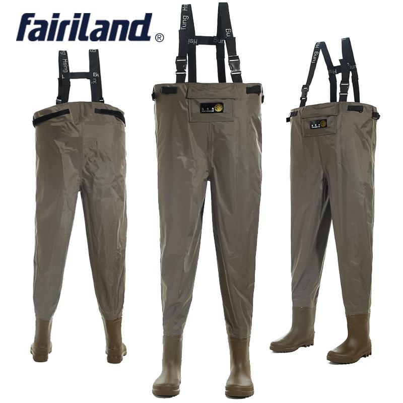 Comfortable Overall High Abrasion Resistance Waist Fish Waders With Wading Pants-Waders Chest-Bargain Bait Box-size 41-Bargain Bait Box