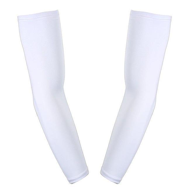 Compression Arm Sleeve- Arm Support Sleeves For Men Women And Youth -Boosts-Arm Sleeves-Bargain Bait Box-White-M-Bargain Bait Box