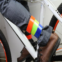 Coo Bicycle Reflective Safe Leg Pants Clip Strap Beam Band Bottom Belt Wrist-Footprints Store-Green-Bargain Bait Box